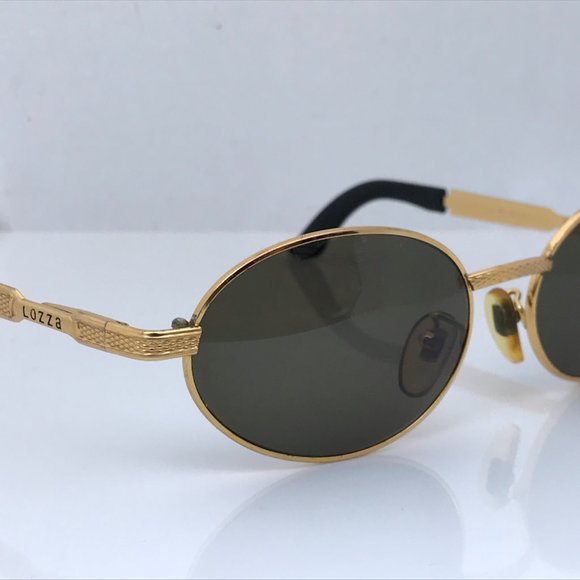 Lozza Accessories - Lozza Women Sunglasses Gold/Black Tone Ladies Oval